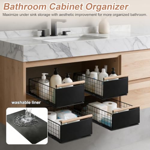 No Drill Pull Out Drawers for Kitchen Cabinets, Slide Out - Image 4