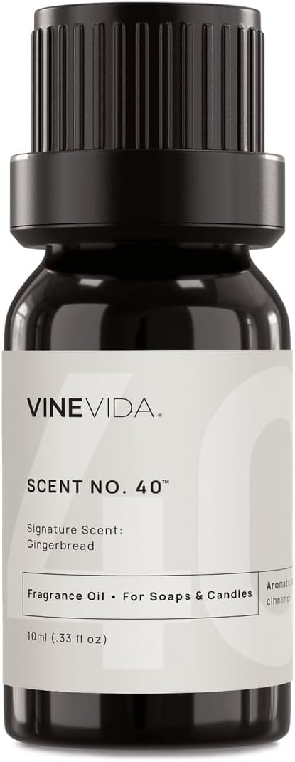 VINEVIDA [0.33oz] Scent No.40 Fragrance Oil for Candle & Soap Making - Natural Candle Scents Made in USA