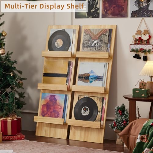 LELELINKY Wall-Leaning Vinyl Record Holder with 3 Tier - Image 4