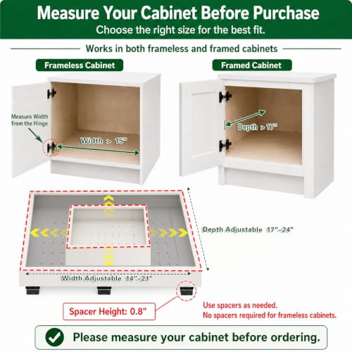 Fokyfok Pull out Cabinet Organizer,Expandable,No Dri | All Products - Image 3