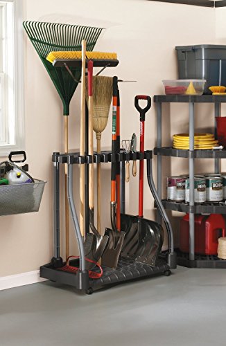 Rubbermaid Garage Tool Tower Rack Easy to Assemble Wheeled - Image 5