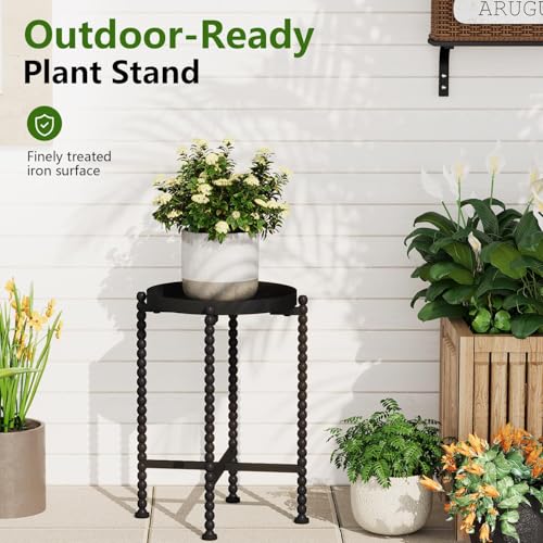 YINMIT Plant Stand Indoor Outdoor, Small Metal Plant Stand - Image 4