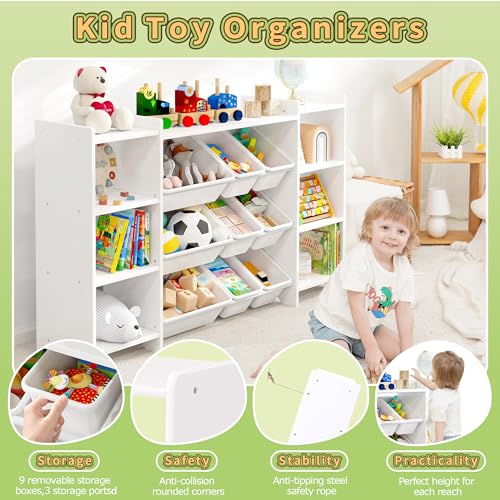 MallBest 57" Extra Wide Kids Bookshelf and Toy Stora | All Products - Image 7