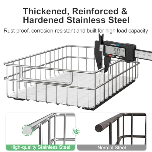 Stainless Steel Pull Out Cabinet Organizer(11.8"W x | All Products - Image 4