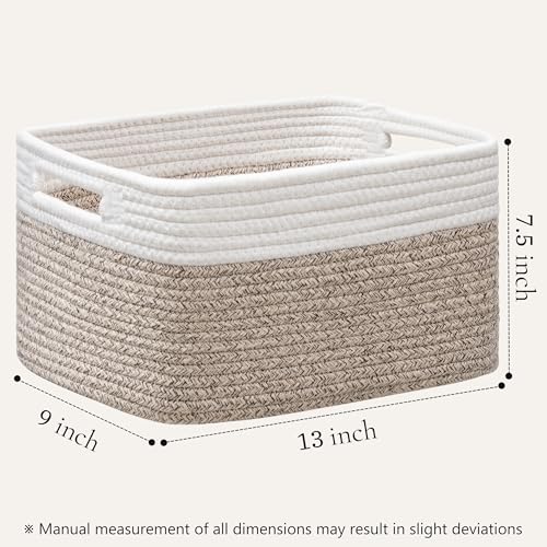4 Pack Storage Baskets for Organizing, Woven Baskets for Shelves - Image 3