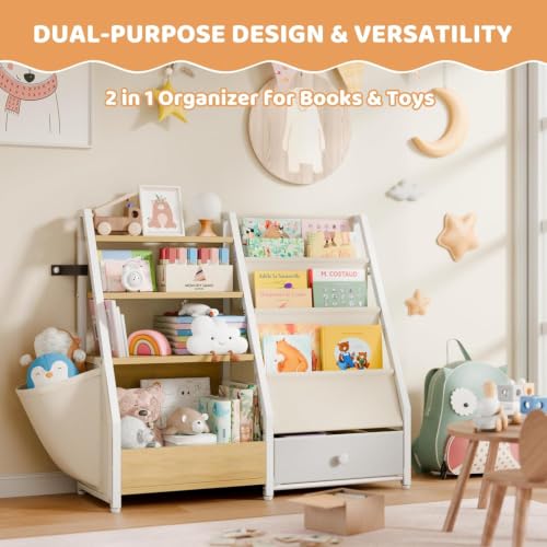 HAVLOTII Kids Bookshelf and Toy Storage - Toddler Ba | All Products - Image 5