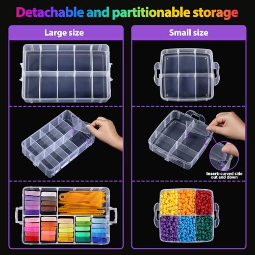 Bead Organizer, Funtopia 2 Pack Craft Storage | Home Organization - Image 5
