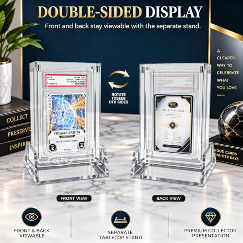 DEDC Graded Card Acrylic Display Case for PSA BGS CGC TAG Slab - Image 4