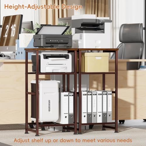 Sturdy Printer Stand with Storage, 3 Tier Printer Shelf - Image 6