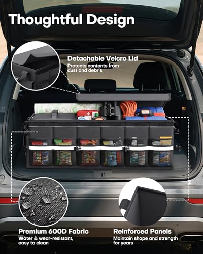 HOTOR Trunk Organizer - Car Organizers for SUV | Home Organization - Image 7