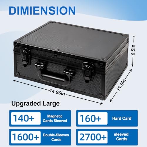 Card Storage Box 14.96”*11.42”*5.91” with 8 | Home Organization - Image 3