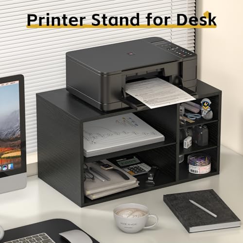 Desktop Printer Stand with Paper Storage Large Printer - Image 4