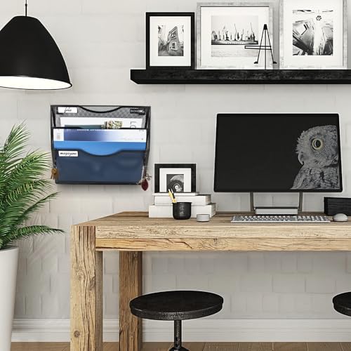 BOHDK Wall File Organizer, 3 Tire Hanging File Folder Mail - Image 6