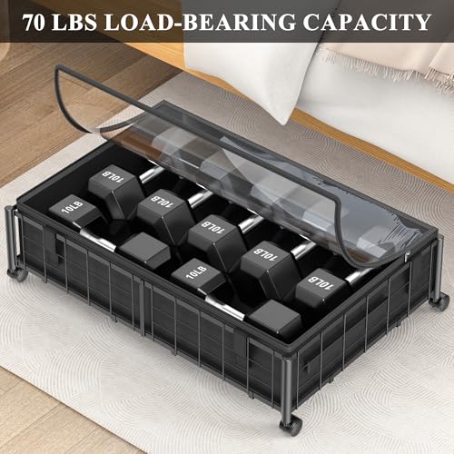 Hleelomi Under Bed Storage with Wheels and Storage Bag - Image 8