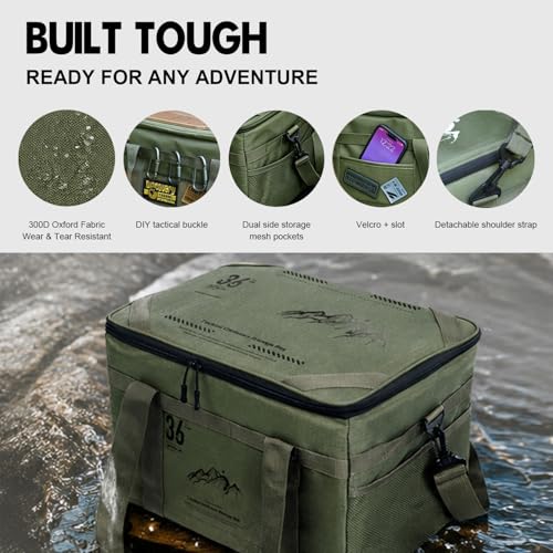 GoldCamp 35L Camping Tote Organizer–Portable Gear Bag | Garage Storage - Image 6