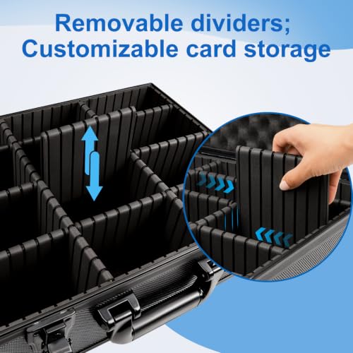 Card Storage Box 14.96”*11.42”*5.91” with 8 | Home Organization - Image 5