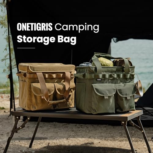 ONETIGRIS Camping Storage Bag with Lid, 25L Collapsible - Image 3