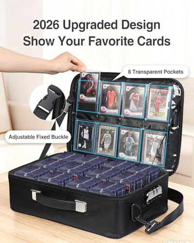 Trading Card Storage Box w/Adjustable Dividers, Card - Image 3