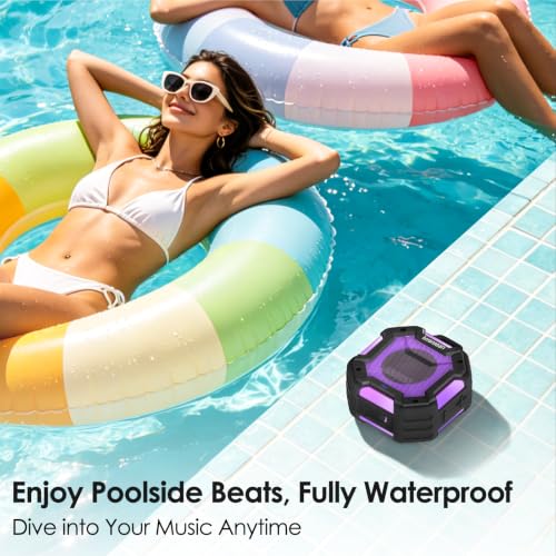Shower Speaker Bluetooth 5.4, IPX7 Waterproof Portable Bluetooth - Image 7