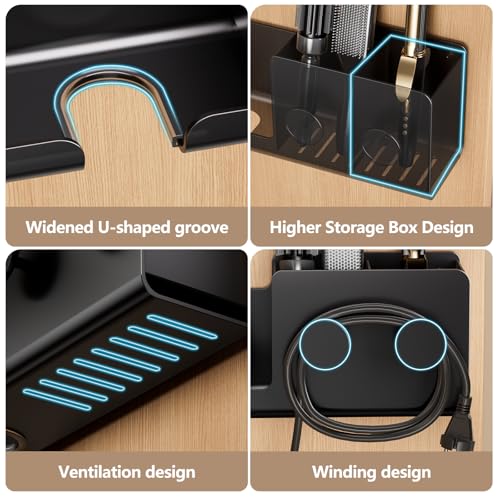 FEZHI Hair Dryer Holder,3-in-1 Hair Tool Organizer | Home Organization - Image 4