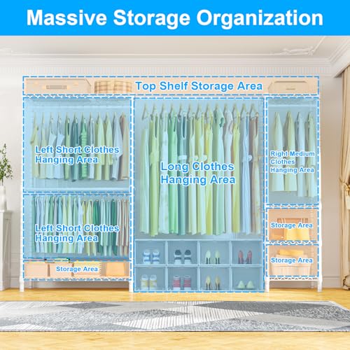 E10 Clothes Rack（With Stretchable Hanger Rod）Freestanding - Image 4