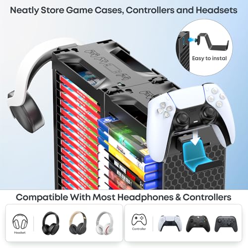 Kytok Video Game Disc Rack Tower Video Game Storage | All Products - Image 7