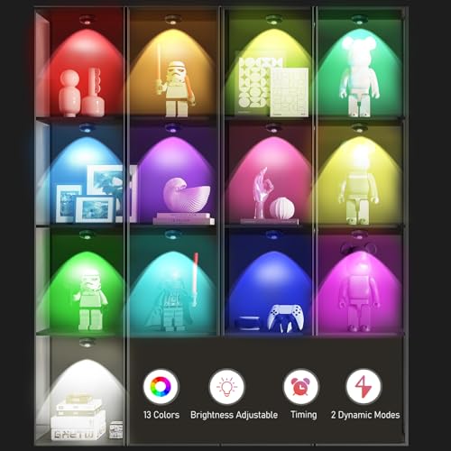 UNUSROOM Rechargeable RGB Puck Lights with Remote Control - Image 3