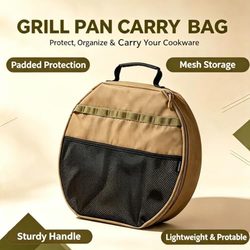 Round Bakeware Storage Bag with Tool Pockets, Waterproof - Image 3