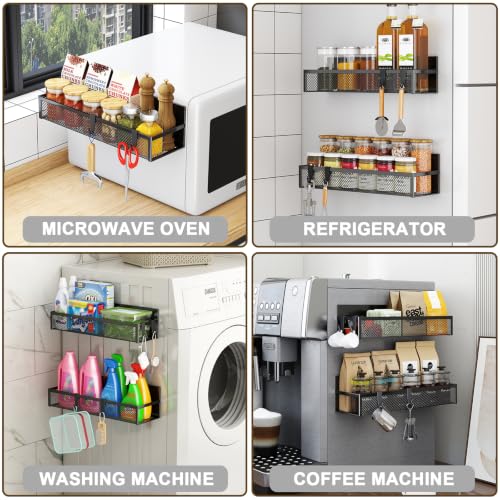 Aufworld Magnetic Spice Rack for Refrigerator, 4 Pack - Image 6