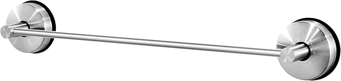 JOMOLA Towel Bar Suction Hand Towel Rack for Bathroom Stainless Steel Kitchen Towel Rail Holder Storage Hanger No Drilling Towel Bar Brushed Finish,17 inches