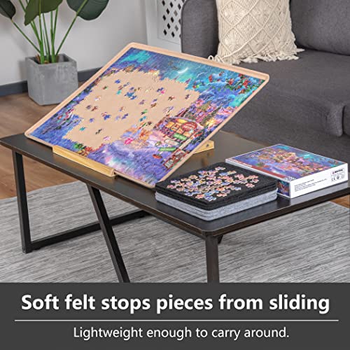 Lavievert 1000 Piece Jigsaw Puzzle Board with 6 Sorting Trays - Image 6