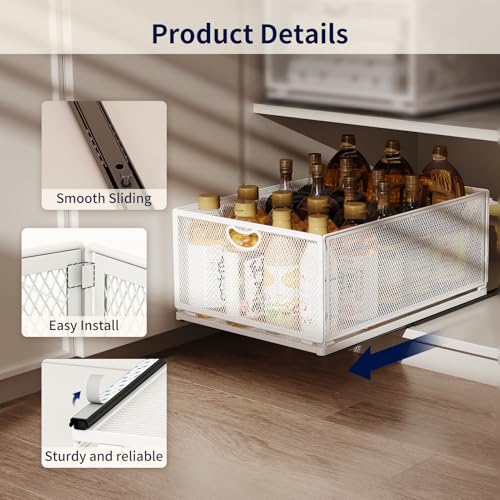 Pull Out Cabinet Organizer, No Drill Adhesive Slidin | All Products - Image 5