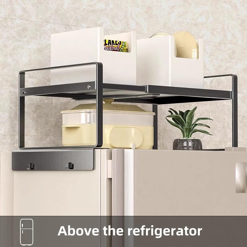 Adjustable Refrigerator/Washer Top Storage Rack - Image 4