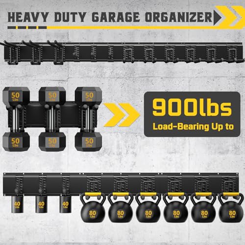 64" Garage Wall Tool Organizer, 900 Lbs Heavy Duty Steel - Image 4