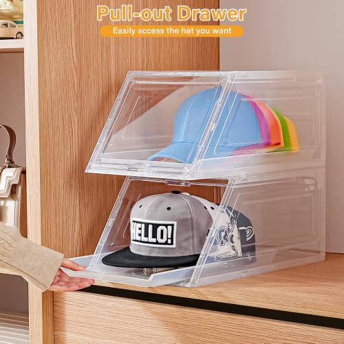 2 Pack Stackable Hat Organizer for Baseball Caps | Home Organization - Image 3