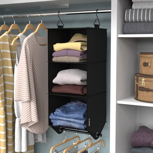 ClosetMaid 3-Shelf Fabric Hanging Closet Organizer | Home Organization - Image 3
