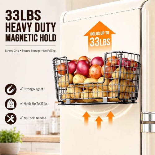 Magnetic Shelf for Fridge - 3 Pack Fruit & Vegetable - Image 5
