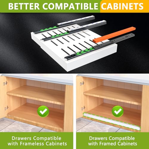 2 Pack Pull Out Cabinet Organizer 21" | Home Organization - Image 4