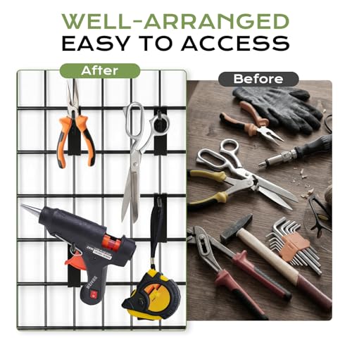 40 Pack Gridwall Hooks, 4 Inch Black Grid Wall Panels Hooks - Image 6