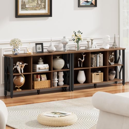 6 Cube Storage Organizer Bookcase，47" Horizontal Bookshelf - Image 6