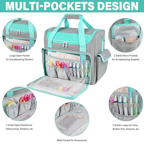 Craft Bag for Scrapbook Supplies, Large Scrapbook Tote - Image 4