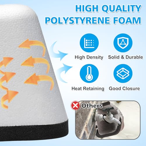 Outdoor Faucet Covers for Winter, Easy to Install Insulated Foam - Image 7