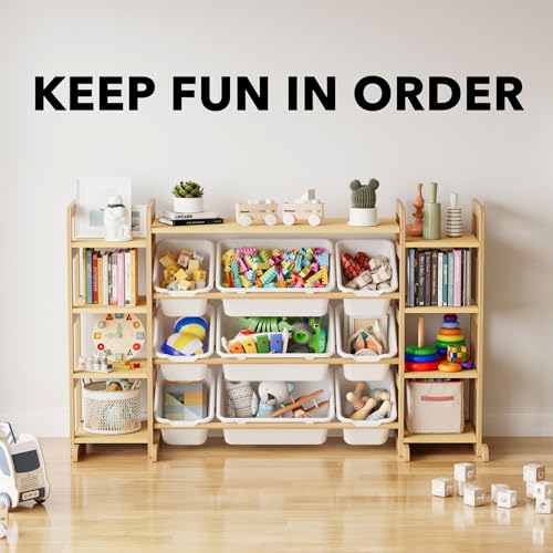 SpaceAid Large Toy Storage Organizer 9 Shelves 9 Bins, Toy - Image 7