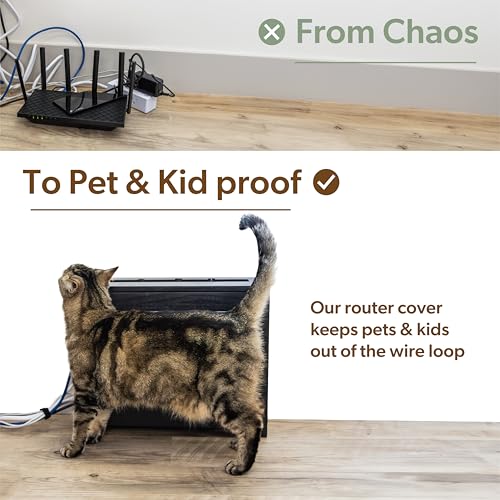 WiFi Router Storage Cabinet Router Box Hider WiFi Box Hider Shelf - Image 7
