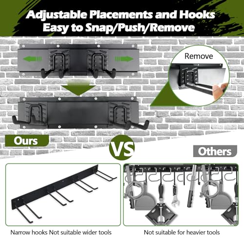 Garden Tools Organizer Garage Storage Wall Mount,48 Inches - Image 5