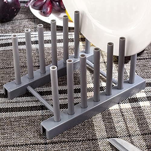 Gray Plate Racks Organizer for Cabinet, 4 Pack Plast | All Products - Image 7