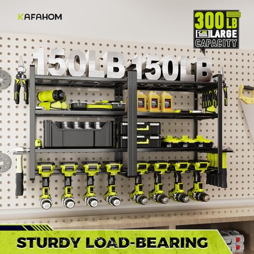 Power Tool Organizer, 8 Drill Holder Wall Mount - Image 4