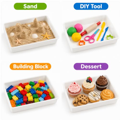 Defresit 12 Pcs Letter Size Flat Storage Paper Tray for Classroom - Image 8