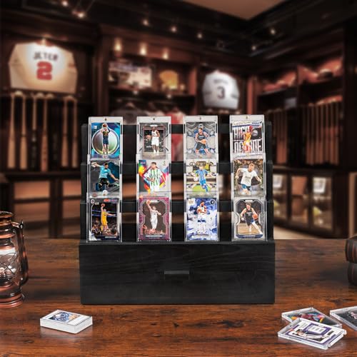 Emfogo Trading Card Display, 3-Tier Card Display Case - Image 3