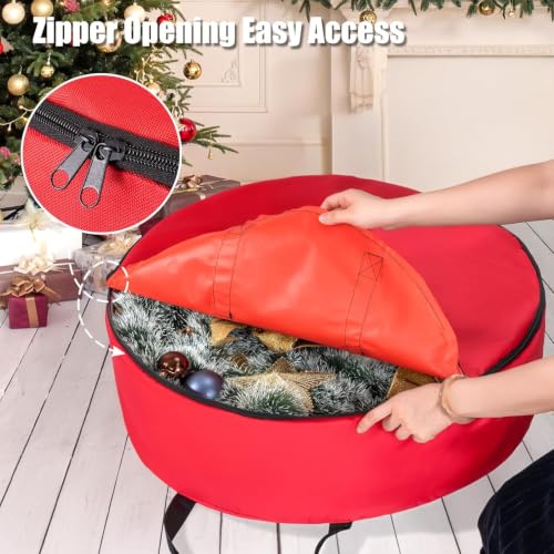Christmas Round Wreath Storage Bag 30-Inch, 600D Oxford - Image 5